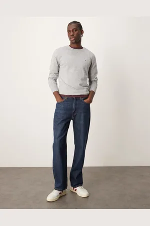 Calvin Klein Waffle knit jumper in light grey
