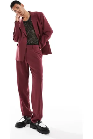 Viggo Oversized suit jacket in burgundy (part of a set)