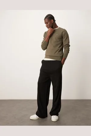 Calvin Klein Waffle knit jumper in olive green