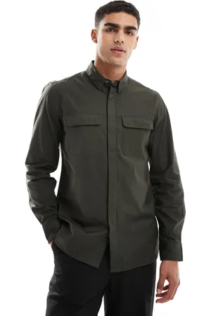 French Connection French Connection shirt with double breast pockets in -Green