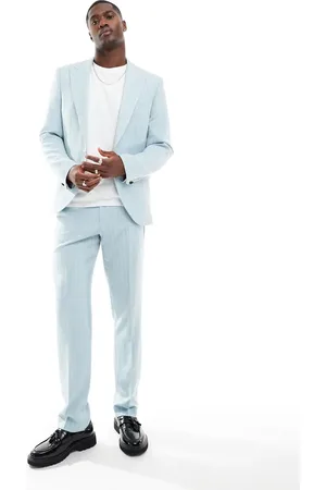 Twisted Tailor Slim suit pants in baby pinstripe