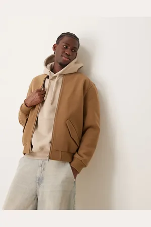 New Look Wool look bomber jacket in -Neutral