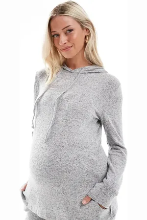 Mama;licious Mamalicious Maternity hooded jersey top in (part of a set)