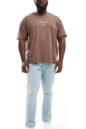 Tommy Hilfiger Plus Austin slim tapered jeans in light wash-Blue