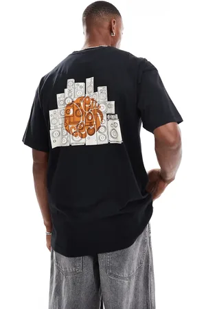 Pretty Green Oversized t-shirt with speaker back print in