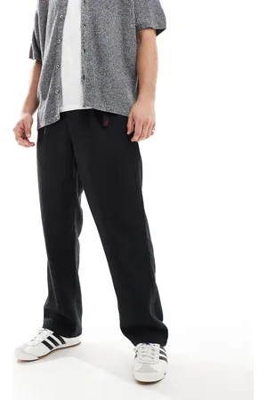 Gramicci Wool relaxed pleated pants in -Grey