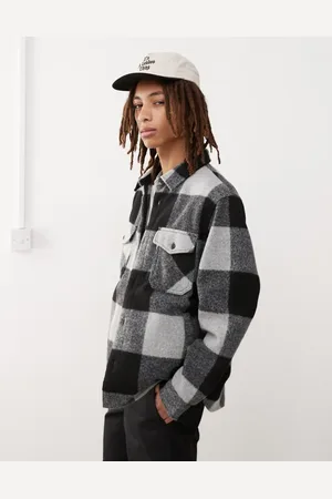 Vans Denby fuzzy shacket in black