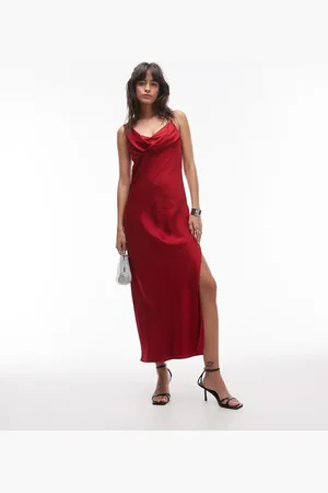 & OTHER STORIES Bias cut maxi dress with asymmetric strap detail in