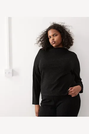 Noisy May High neck glitter top in (part of a set)
