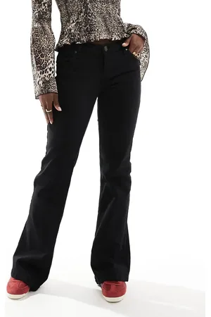 Bershka Stretch high waisted flared pants in