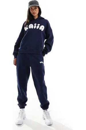 Kaiia Bubble logo cuffed leg trackies in (part of a set)