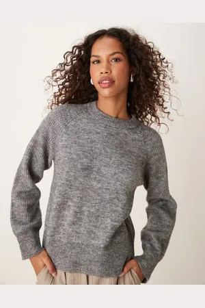 SELECTED Femme knitted jumper in grey