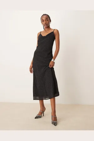 JDY Stud details midaxi dress in