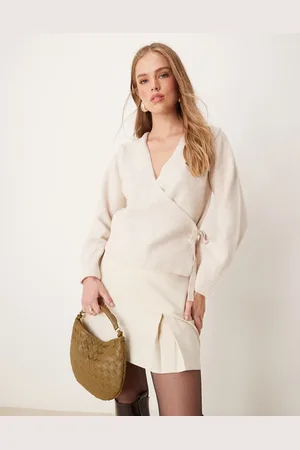 New Look Wrap jumper in -Neutral