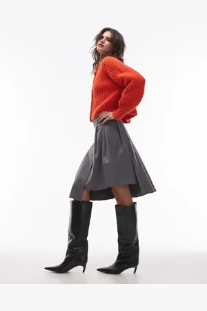 Topshop Cutabout pleat kilt in