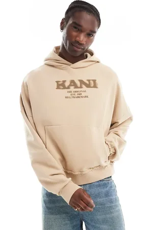 Karl Kani Retro sprayed hoodie in dark -Neutral