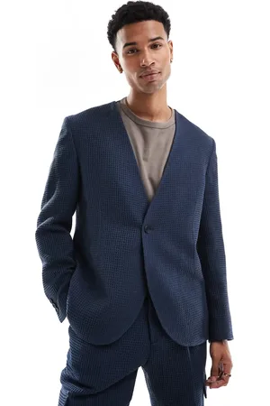 Viggo Elanga waffle suit jacket in (part of a set)