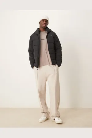 Abercrombie & Fitch Logo lightweight hooded puffer jacket in