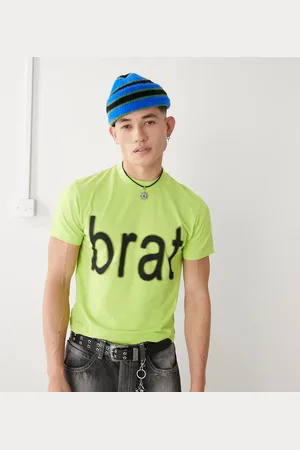 COLLUSION Official Charli XCX Brat slogan shrunken t-shirt in