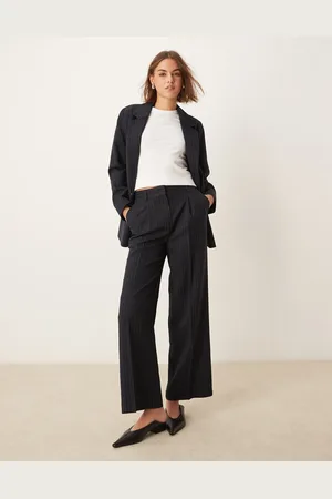 New Look Wide leg pinstripe tailored pants in (part of a set)