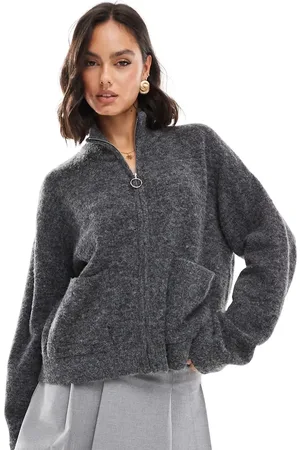 JJXX Zip cardigan in