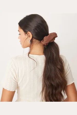 DesignB London Oversized scrunchie in metallic