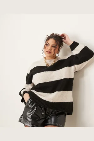 ASOS ASOS DESIGN Curve oversized crew neck jumper in -Multi