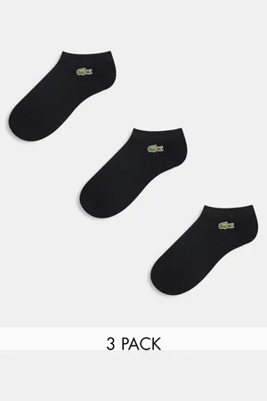 Lacoste 3 pack sneaker socks in