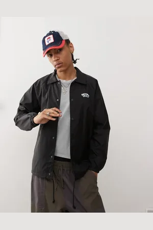 Vans Torrey coach jacket with left chest logo in black