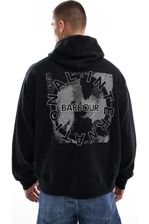 Barbour Mapped graphic oversized hoodie in