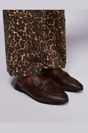 River Island Backless mule loafers in