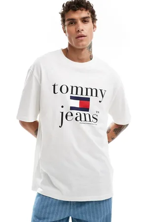 Tommy Hilfiger Retro varsity logo t-shirt in white