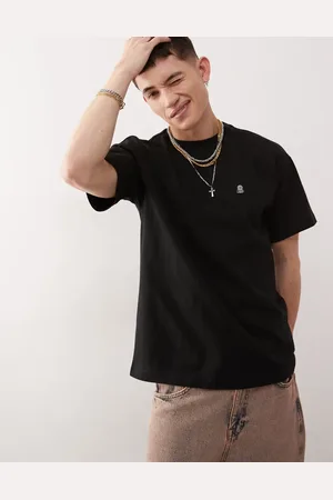 Dr Denim Trooper relaxed fit t-shirt with front DD peace embroidery in