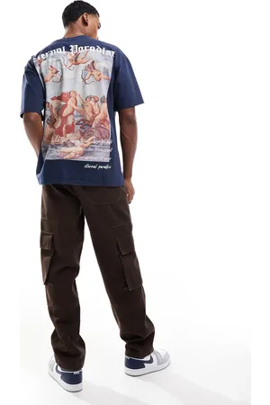 Liquor N Poker Oversized t-shirt with eternal paradise back print in
