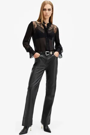 AllSaints Saige leather pants in