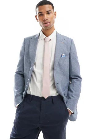 Harry Brown Linen suit jacket in blue