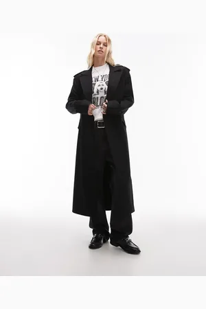 AllSaints Augusta wool blend long coat in