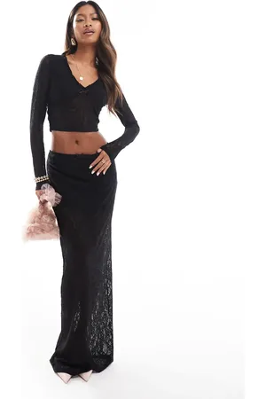 The Frolic Exclusive lace bow detail maxi skirt in (part of a set)