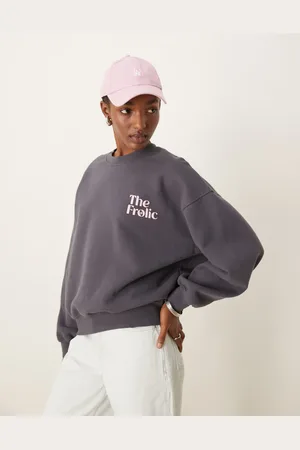 The Frolic X Bella Stovey exclusive logo sweatshirt in (part of a set)-Grey