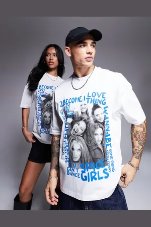 ASOS Unisex oversized licence t-shirt with The Spice Girls print in