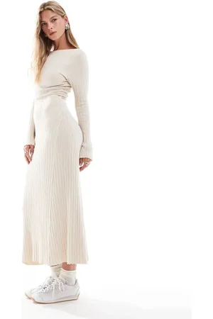 Cotton On Cotton On maxi knitted dress in -Neutral