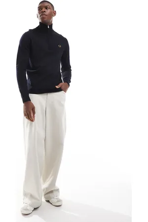 Fred Perry Knitted half zip jumper in