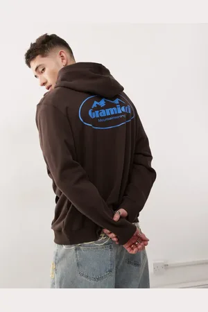 Gramicci Mountaineering graphic hoodie in dark