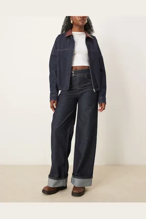 ASOS Slim turn up jeans in indigo