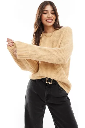 Cotton On Cotton On relaxed fit jumper in hazel-Brown