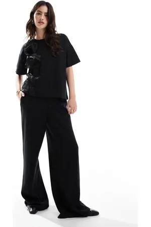 VERO MODA High waist wide leg trackies in (part of a set)