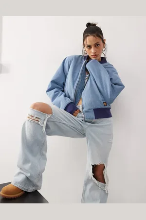 Santa Cruz Denim bomber jacket in blue