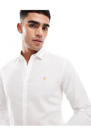 Farah Yorke long sleeve poplin shirt in