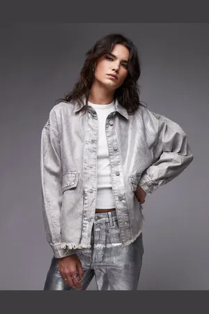 AllSaints Hettie denim shacket in