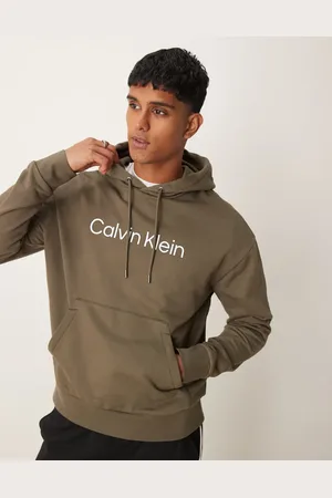Calvin Klein Hero logo comfort hoodie in olive green